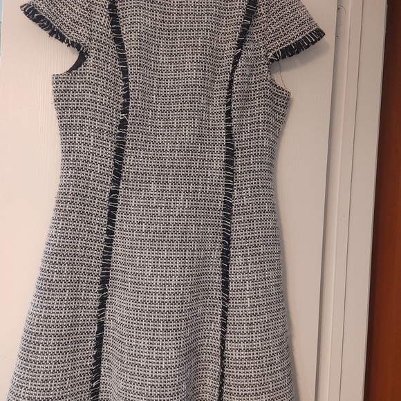 Eliza J Navy blue and White Tweed Mini Dress - Picture 1 of 6